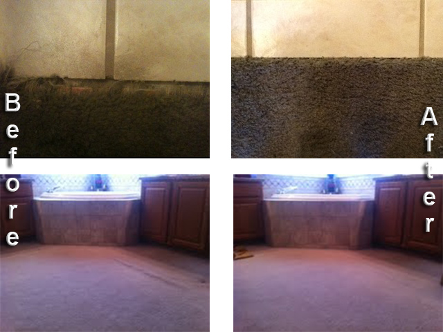 Before After Carpet Stretching